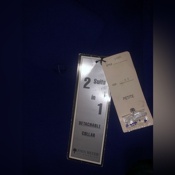 John Meyer| dark blue suite top. Extra beadings, made in Romania - Picture 7 of 7